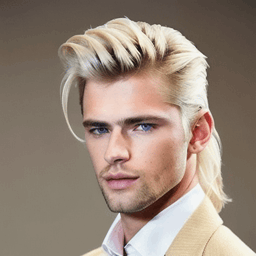 Mullet Blonde Hairstyle profile picture for men